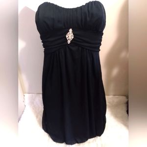 Trixxi woman's size medium black strapless dress